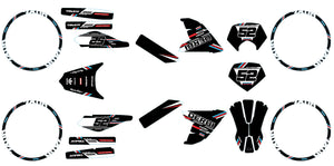 Kit déco Derbi Senda DRD Evo 50cc Black Cat | autocollants moto | personnalisation 50cc | armysctv