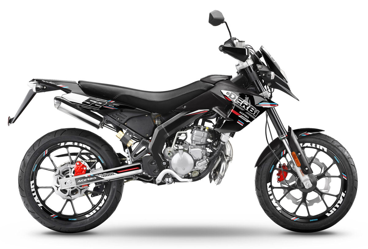 Kit déco Derbi Senda DRD Evo 50cc Black Cat | autocollants moto | personnalisation 50cc | armysctv