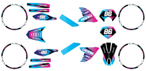 Kit déco Derbi Senda DRD Evo 50cc Evo Blast | autocollants moto | personnalisation 50cc | armysctv