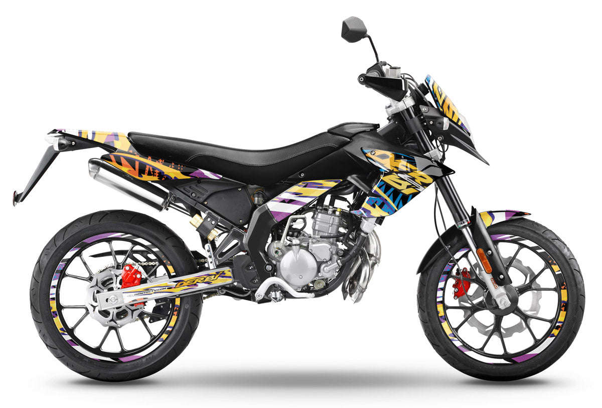 Kit déco Derbi Senda DRD Evo 50cc Cali Gelato | autocollants moto | personnalisation 50cc | armysctv