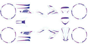 Kit déco Derbi Senda DRD Evo 50cc Cold | autocollants moto | personnalisation 50cc | armysctv