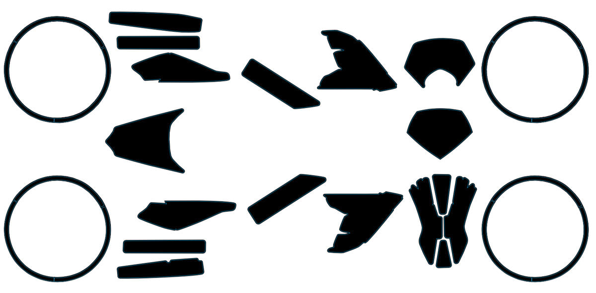 Kit déco 100% perso Derbi Senda SM DRD Evo 50cc | autocollants moto | personnalisation 50cc | armysctv