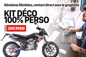 Kit déco 100% perso Derbi Senda SM DRD Evo 50cc | autocollants moto | personnalisation 50cc | armysctv