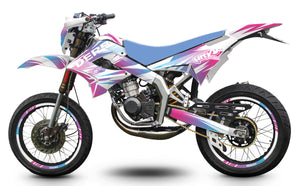 Kit déco 50cc Derbi Senda TNT Tuning X-Fast | autocollants moto | personnalisation 50cc | armysctv
