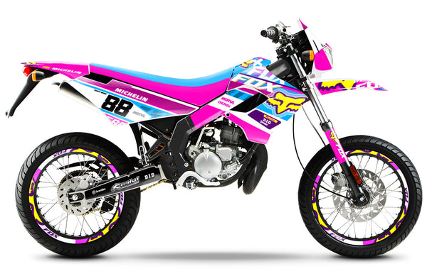 Kit déco 50cc Derbi Senda Victoria Bull - Tun'r 2003-2010 Pink Fox