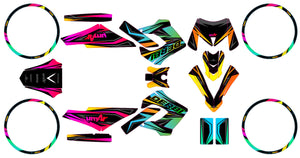 Kit déco Derbi Senda Victoria Bull 50cc 2003-2010 Eclipse | autocollants moto | personnalisation 50cc | armysctv