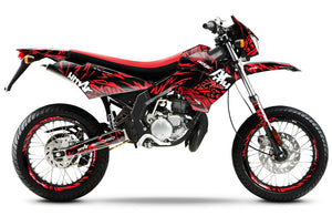 Kit déco Derbi Senda Victoria Bull 50cc 2003-2010 Feather | autocollants moto | personnalisation 50cc | armysctv