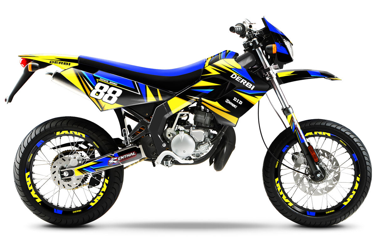 Dekor kit Derbi Senda Victoria Bull 50cc 2003-2010 Finder | Motorradaufkleber | Personalisierung 50cc | armysctv