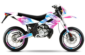 Kit déco 50cc Derbi Senda Victoria Bull 50cc 2003-2010 X-Fast | autocollants moto | personnalisation 50cc | armysctv