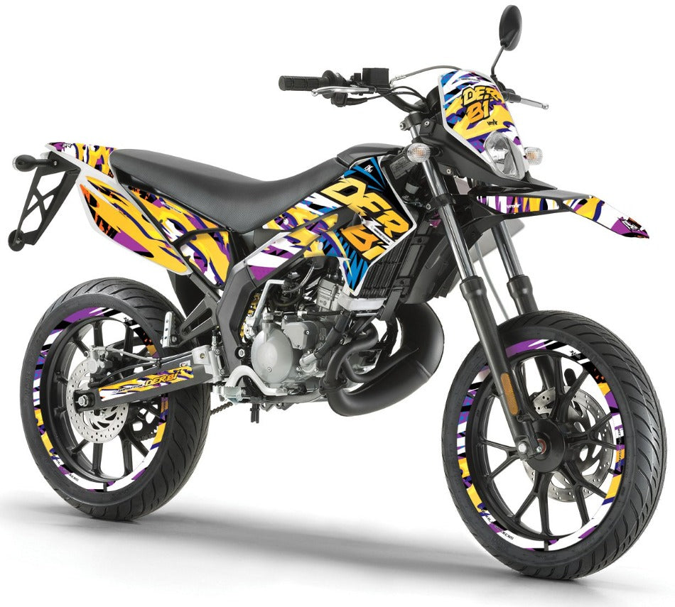 Kit déco Derbi Senda xtreme 50cc 2011-2017 Cali Gelato | autocollants moto | personnalisation 50cc | armysctv