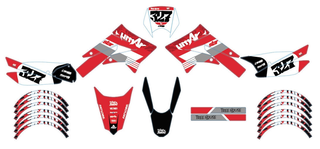 Kit déco 50cc Derbi Senda xtreme 2011-2017 Army Crew