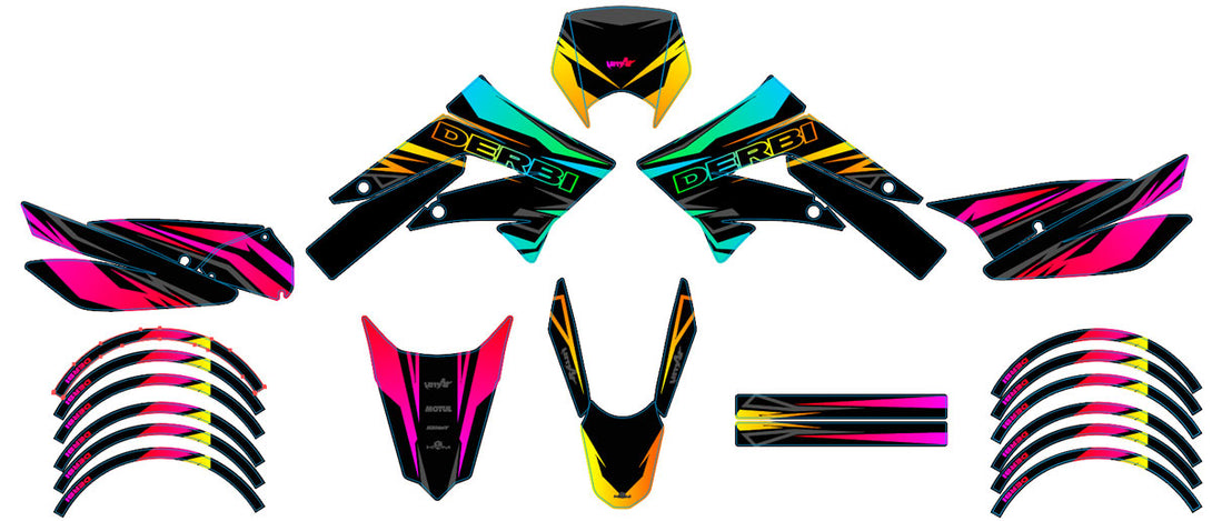 Kit déco 50cc Derbi Senda xtreme 2011-2017 Eclipse