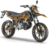 Kit déco Derbi Senda xtreme 50cc 2011-2017 Eyes | autocollants moto | personnalisation 50cc | armysctv