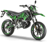 Kit déco Derbi Senda xtreme 50cc 2011-2017 Eyes | autocollants moto | personnalisation 50cc | armysctv