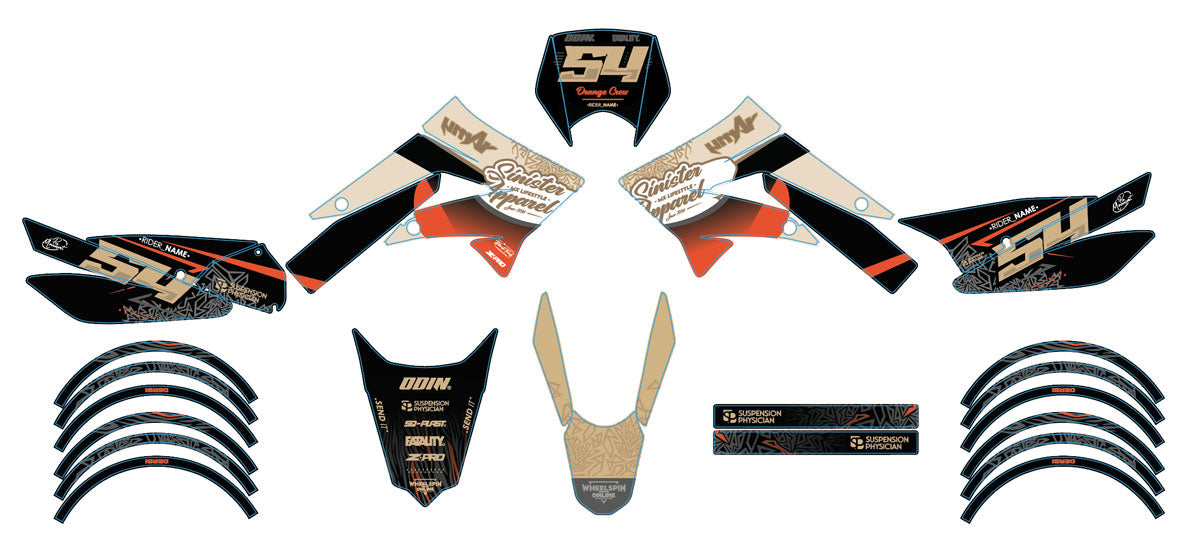 50cc Graphic decals Derbi Senda X-treme Army Fatality – Powerful and ...