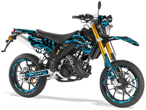 Kit déco Rieju MRT 50cc Army Feather | autocollants moto | personnalisation 50cc | armysctv