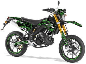 Kit déco Rieju MRT 50cc Army Feather | autocollants moto | personnalisation 50cc | armysctv