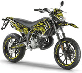 Kit déco Derbi Senda xtreme 50cc 2011-2017 Army Feather | autocollants moto | personnalisation 50cc | armysctv
