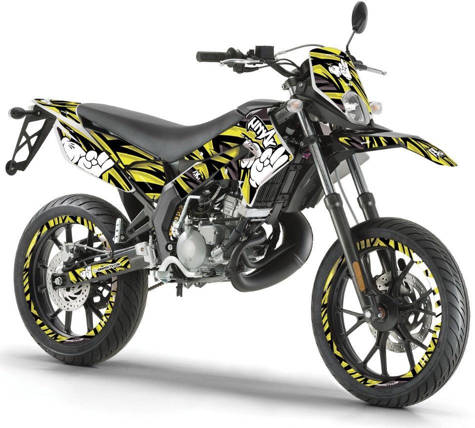 Derbi Senda Xtreme 50cc 2011-2017 Army Finger Graphics Kit | motorcycle stickers | 50cc customization | armysctv