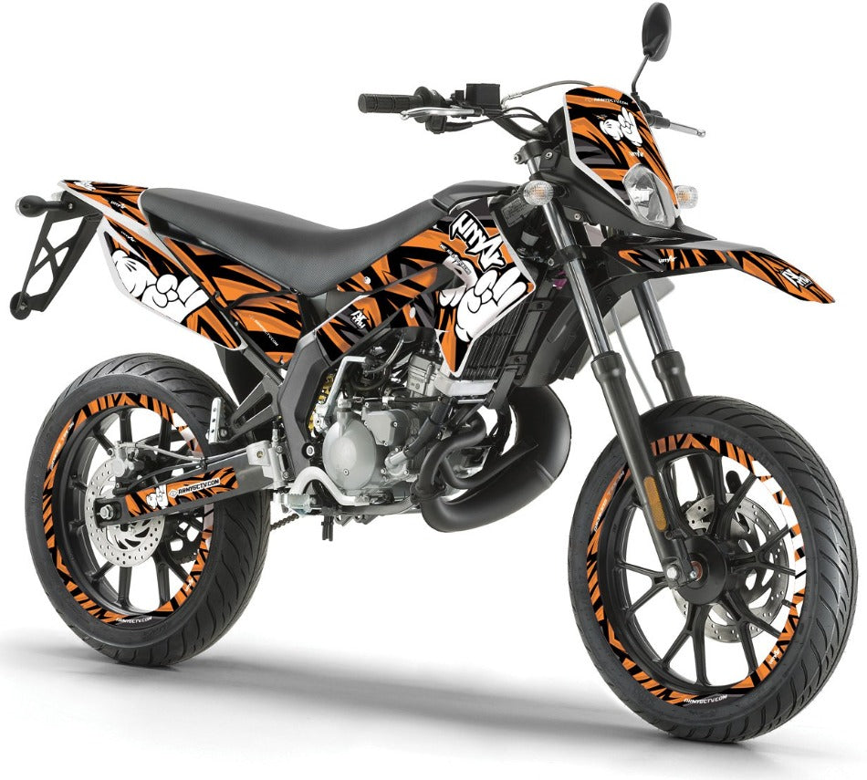 Derbi Senda Xtreme 50cc 2011-2017 Army Finger Graphics Kit | motorcycle stickers | 50cc customization | armysctv
