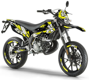 Kit déco Derbi Senda xtreme 50cc 2011-2017 Army Racing | autocollants moto | personnalisation 50cc | armysctv
