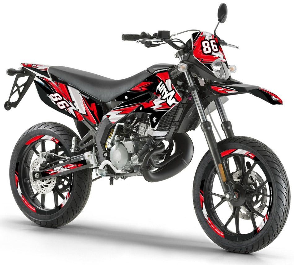 Dekor kit Derbi Senda xtreme 50cc 2011-2017 Army Racing | Motorradaufkleber | Personalisierung 50cc | armysctv