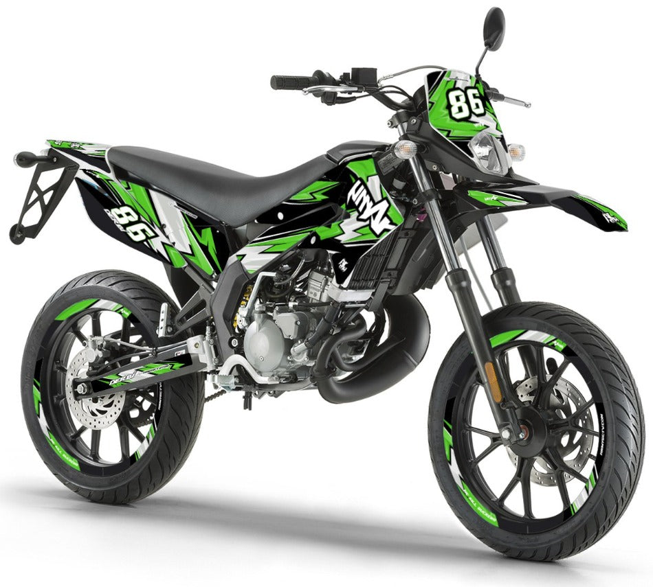 Dekor kit Derbi Senda xtreme 50cc 2011-2017 Army Racing | Motorradaufkleber | Personalisierung 50cc | armysctv