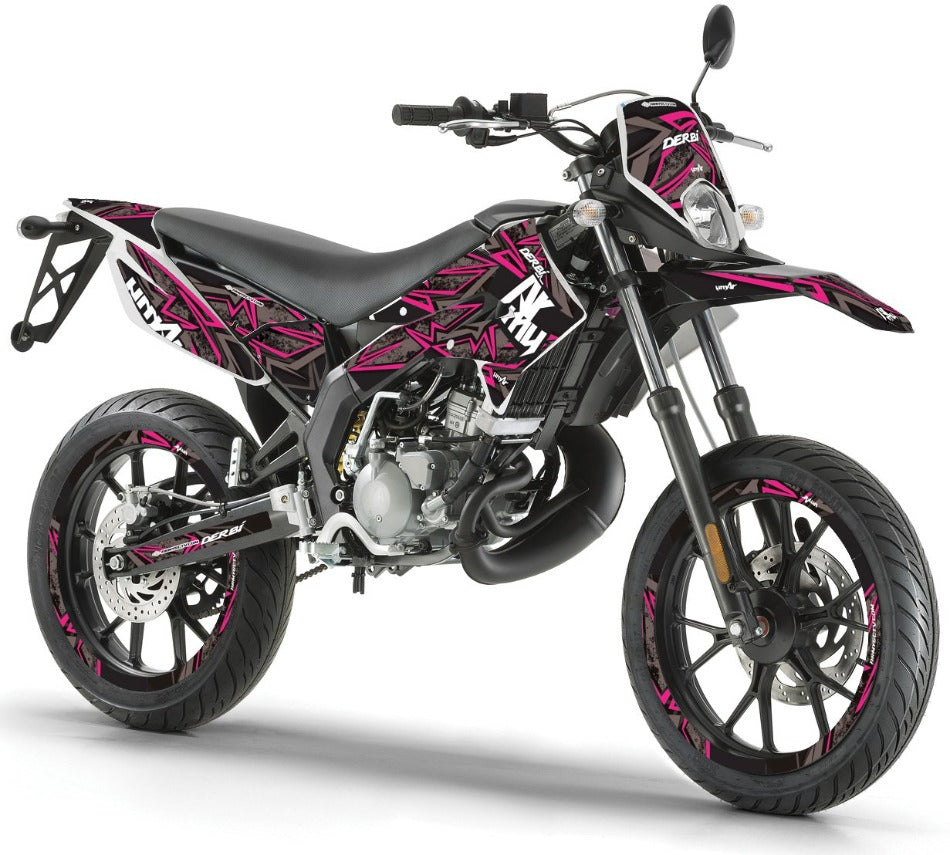 Kit déco Derbi Senda xtreme 50cc 2011-2017 Army Redrum | autocollants moto | personnalisation 50cc | armysctv