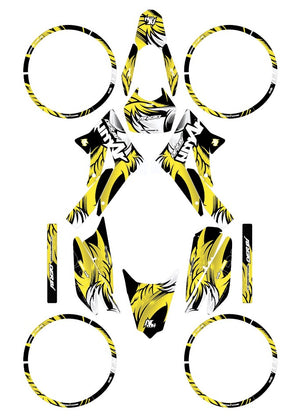 Kit déco Derbi Senda xtreme 50cc 2011-2017 Army Runz | autocollants moto | personnalisation 50cc | armysctv