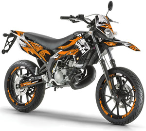 Kit déco Derbi Senda xtreme 50cc 2011-2017 Army Runz | autocollants moto | personnalisation 50cc | armysctv