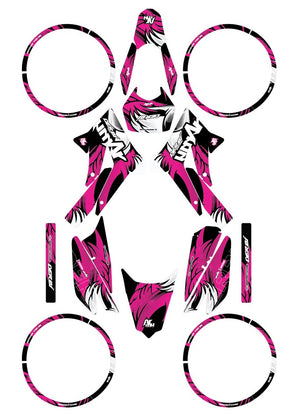 Kit déco Derbi Senda xtreme 50cc 2011-2017 Army Runz | autocollants moto | personnalisation 50cc | armysctv