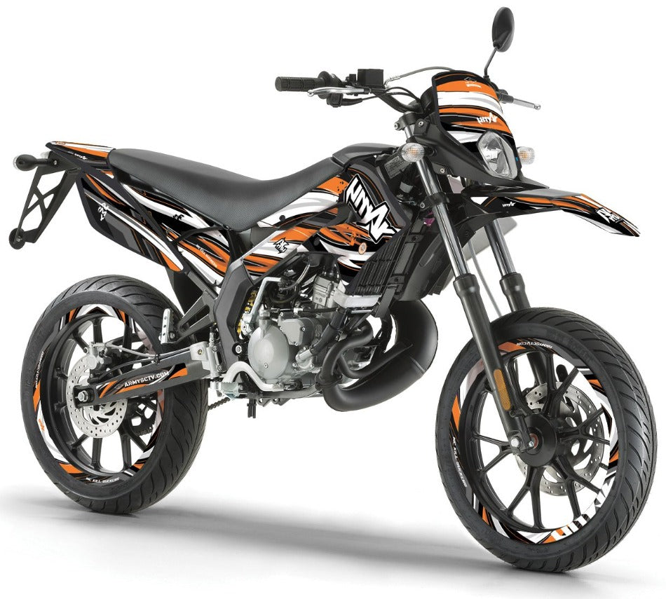 Derbi Senda Xtreme 50cc 2011-2017 Army SX Graphics kit | motorcycle stickers | 50cc customization | armysctv