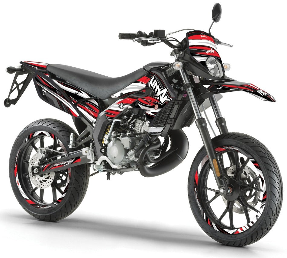 Derbi Senda Xtreme 50cc 2011-2017 Army SX Graphics Kit | motorcycle stickers | 50cc customization | armysctv