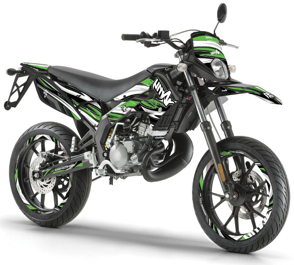 Derbi Senda Xtreme 50cc 2011-2017 Army SX Graphics kit | motorcycle stickers | 50cc customization | armysctv