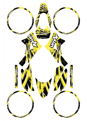 Kit déco Derbi Senda xtreme 50cc 2011-2017 Army Velocity | autocollants moto | personnalisation 50cc | armysctv