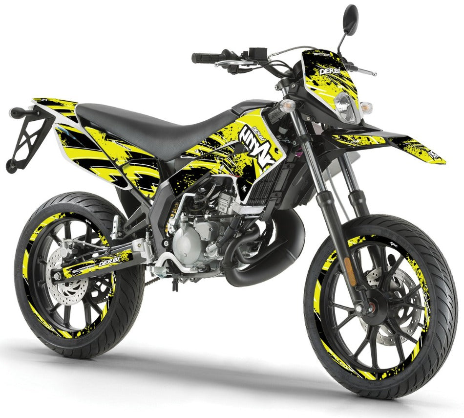 kit deco derbi senda xtreme jaune et noir