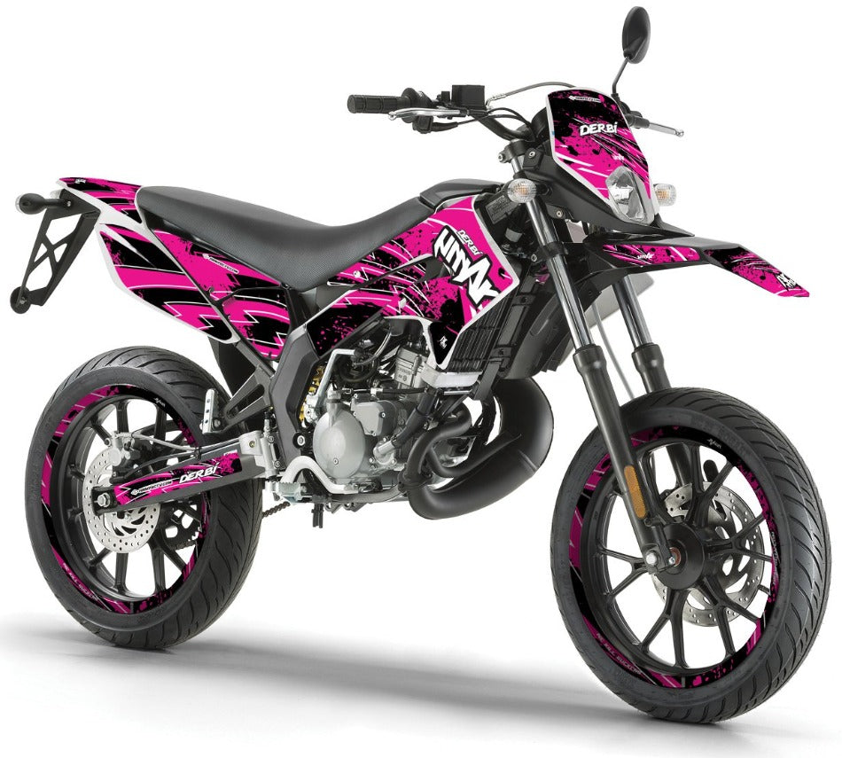 kit deco derbi senda xtreme rose et noir