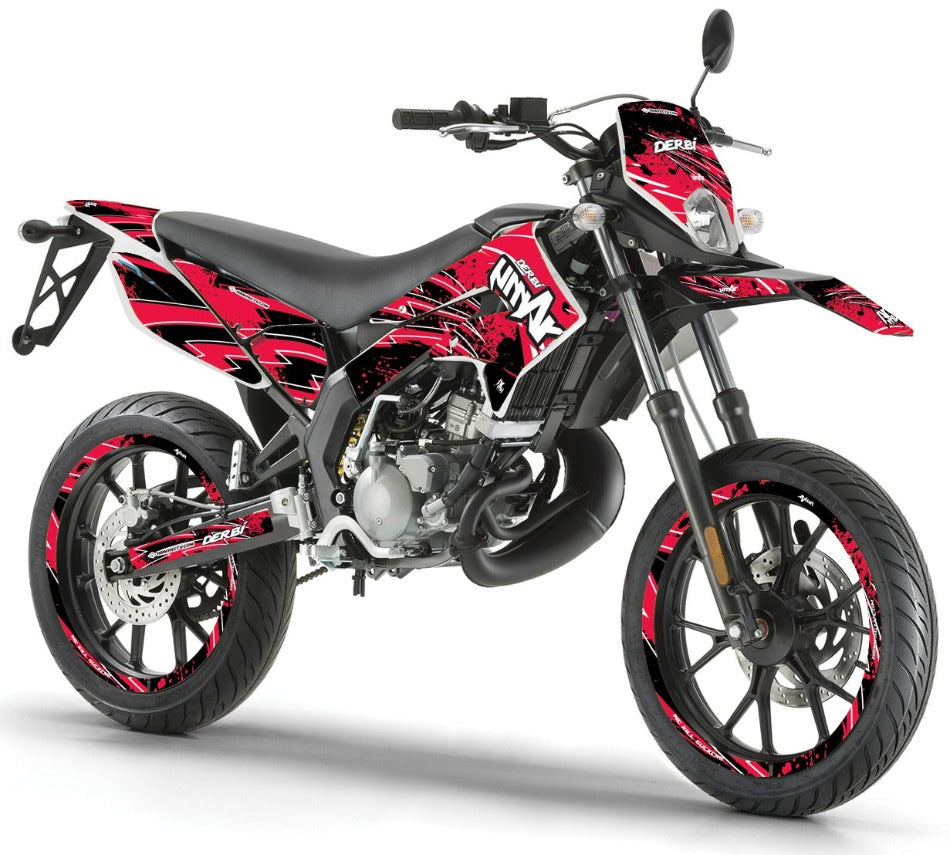 kit deco derbi senda xtreme rouge et noir