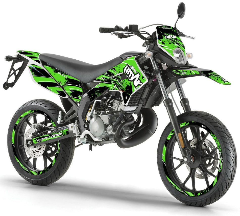 kit deco derbi senda xtreme vert et noir