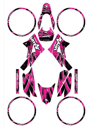 Kit déco Derbi Senda xtreme 50cc 2011-2017 Army Velocity | autocollants moto | personnalisation 50cc | armysctv