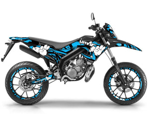 Kit déco Derbi Senda xtreme 50cc 2018-2025 Army Finger | autocollants moto | personnalisation 50cc | armysctv