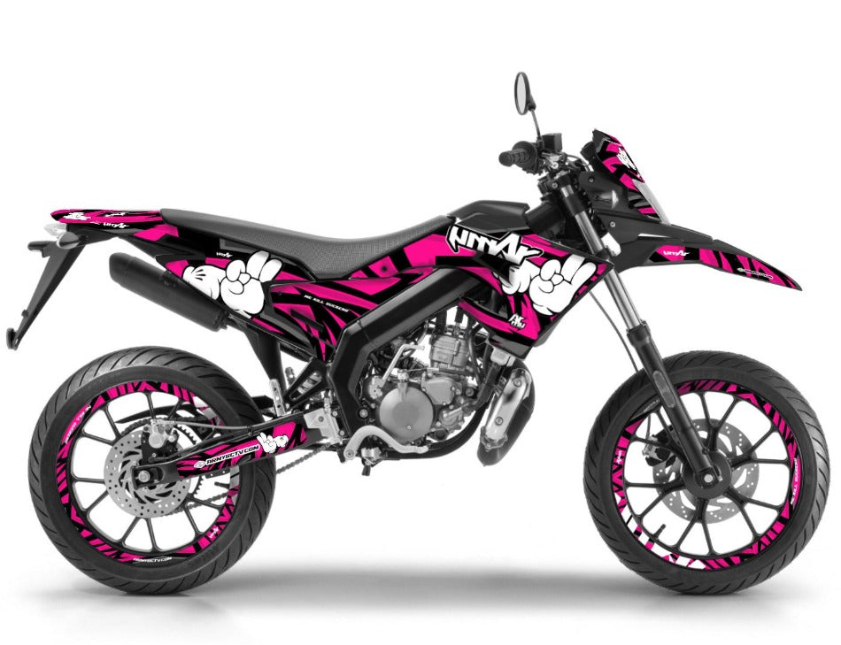 Dekor kit Derbi Senda xtreme 50cc 2018-2025 Army Finger | Motorradaufkleber | Personalisierung 50cc | armysctv