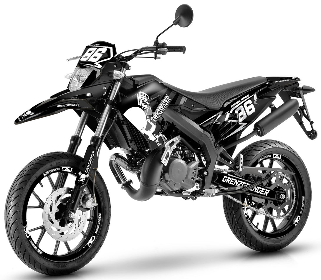 Kit déco 50cc Derbi Senda xtreme SM 2018-2025 Grenz | autocollants premium | armysctv