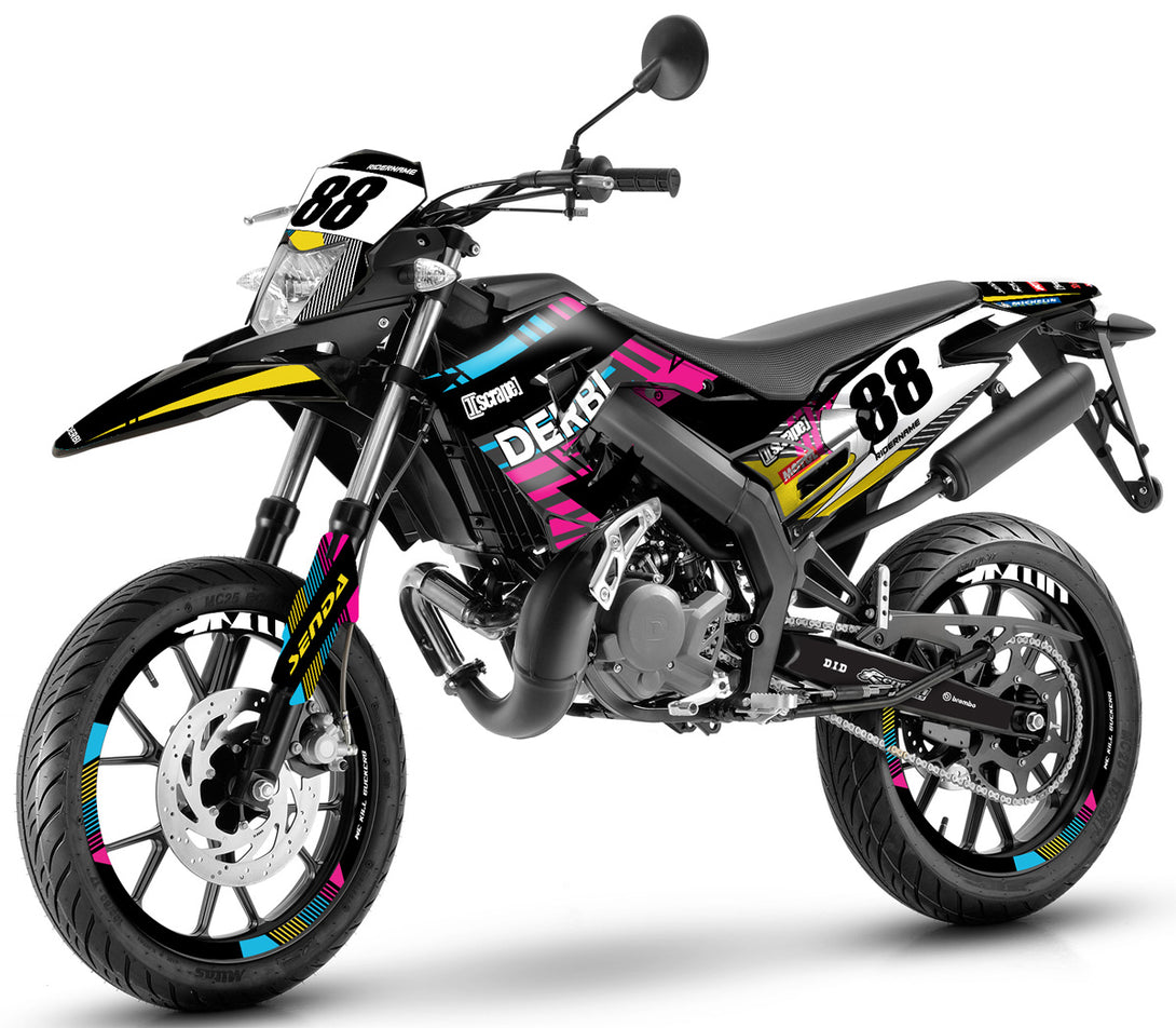 Kit déco 50cc Derbi Senda xtreme SM 2018-2025 Army Haze | autocollants premium | armysctv