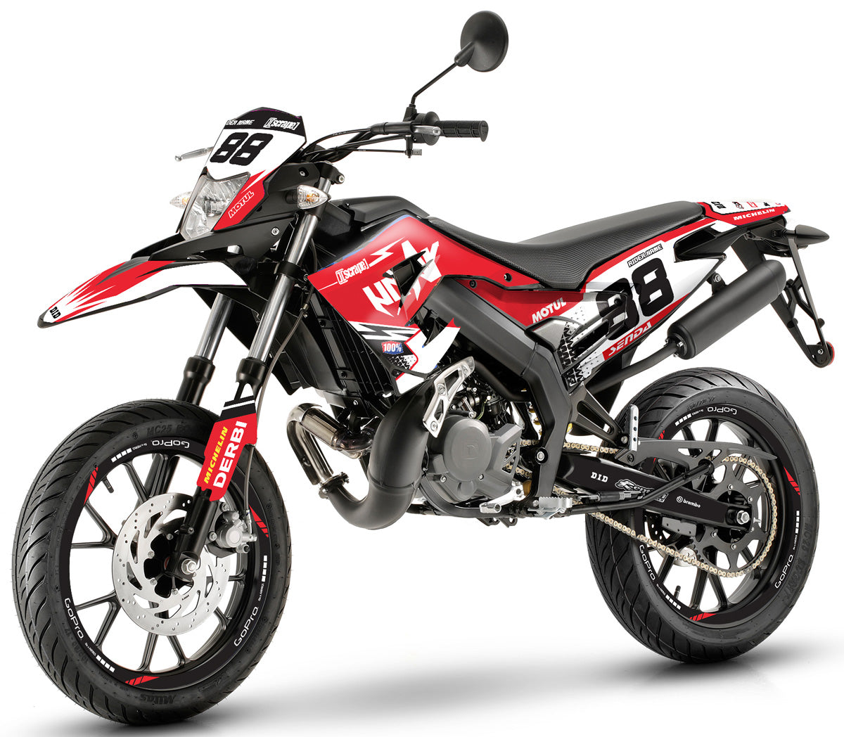 Dekor kit Derbi Senda x-treme 50cc 2018-2025 Armee Vermächtnis v.2 | Motorradaufkleber | Personalisierung 50cc | armysctv