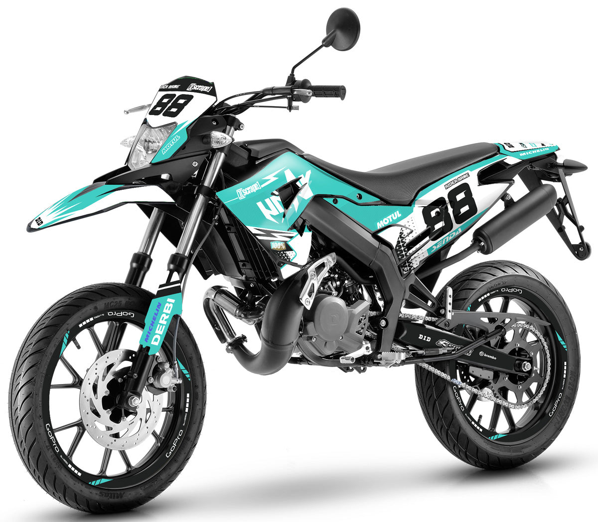 Dekor kit Derbi Senda x-treme 50cc 2018-2025 Armee Vermächtnis v.2 | Motorradaufkleber | Personalisierung 50cc | armysctv