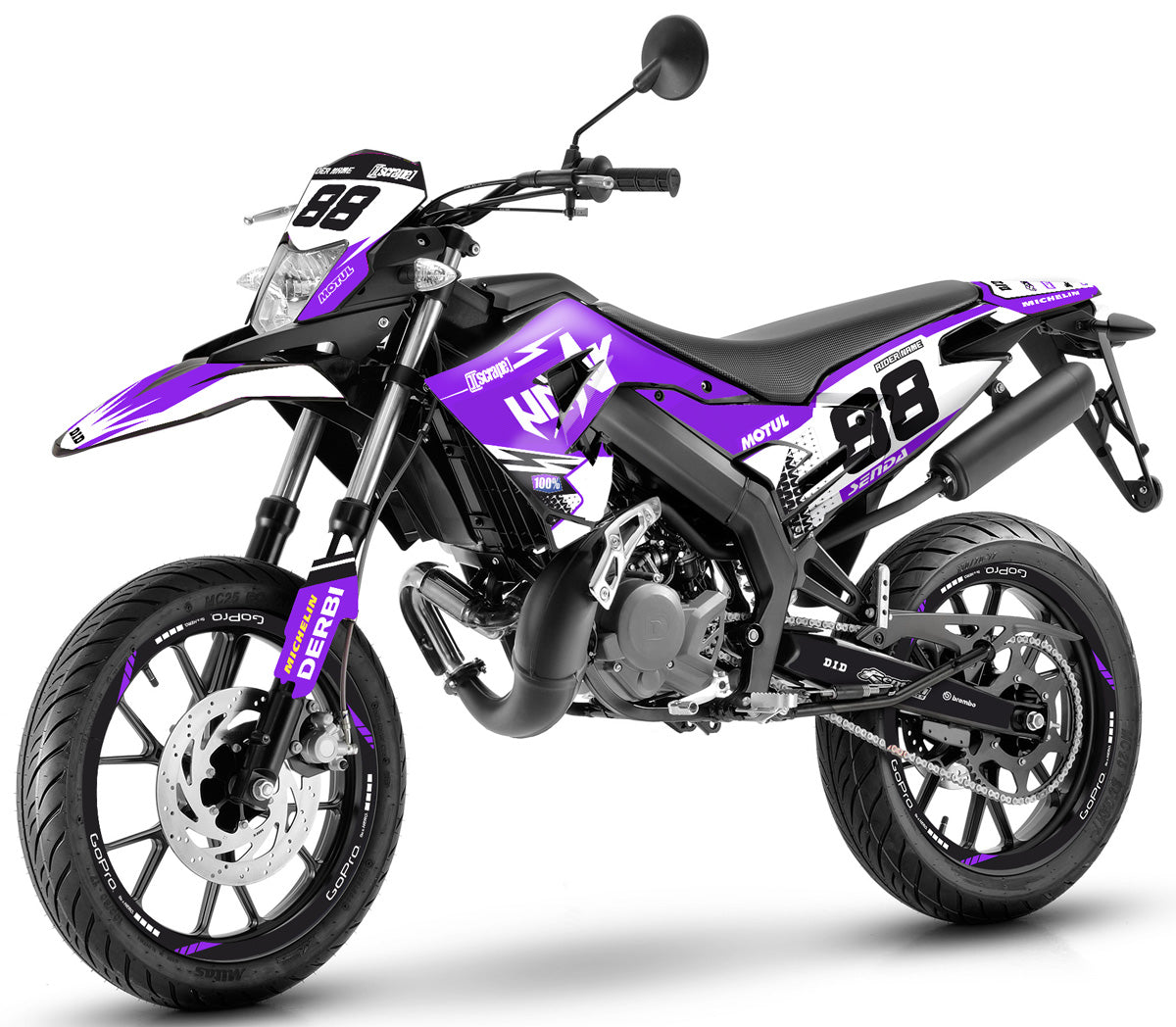 Dekor kit Derbi Senda x-treme 50cc 2018-2025 Armee Vermächtnis v.2 | Motorradaufkleber | Personalisierung 50cc | armysctv