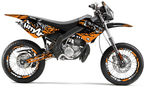 Kit déco Derbi Senda xtreme 50cc 2006-2010 Army Eyes | autocollants moto | personnalisation 50cc | armysctv