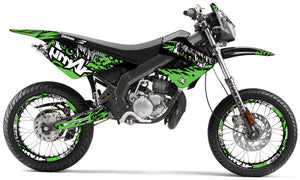 Kit déco Derbi Senda xtreme 50cc 2006-2010 Army Eyes | autocollants moto | personnalisation 50cc | armysctv