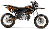 Kit déco Derbi Senda xtreme 50cc 2006-2010 Pstar | autocollants moto | personnalisation 50cc | armysctv